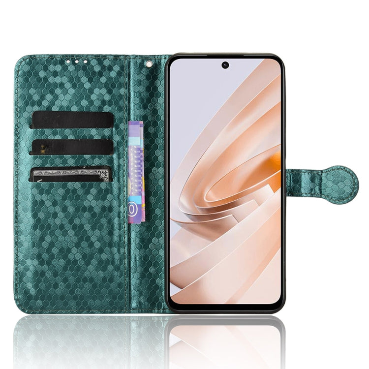 For Xiaomi Redmi 13 4G / Note 13R 5G Honeycomb Dot Texture Leather Phone Case