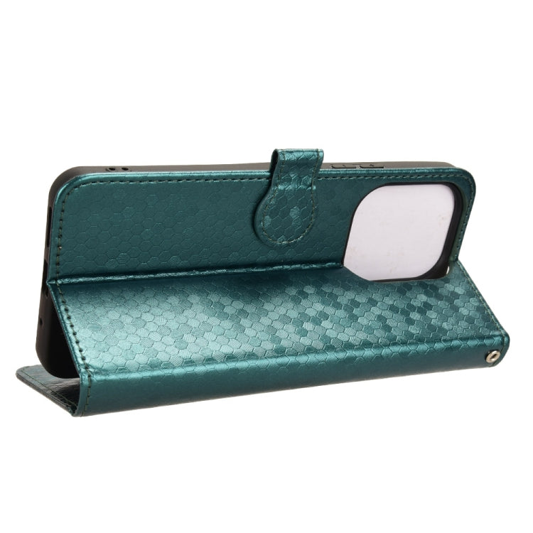 For Xiaomi Redmi 13 4G / Note 13R 5G Honeycomb Dot Texture Leather Phone Case