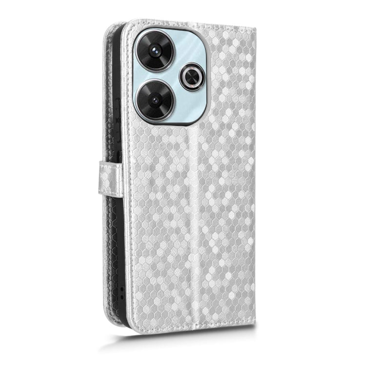 For Xiaomi Redmi 13 4G / Note 13R 5G Honeycomb Dot Texture Leather Phone Case
