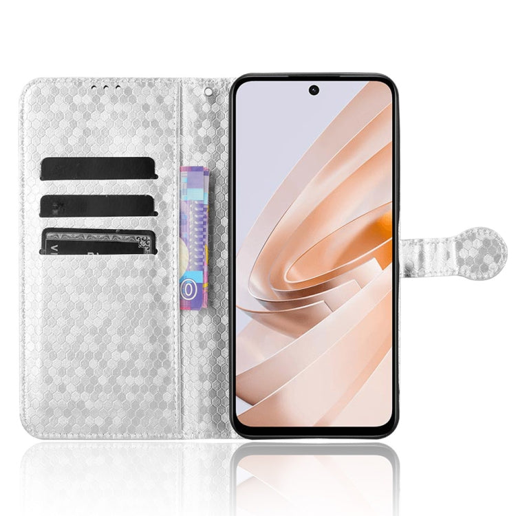 For Xiaomi Redmi 13 4G / Note 13R 5G Honeycomb Dot Texture Leather Phone Case