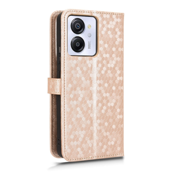 For Blackview Oscal Modern 8 / Color 8 Honeycomb Dot Texture Leather Phone Case