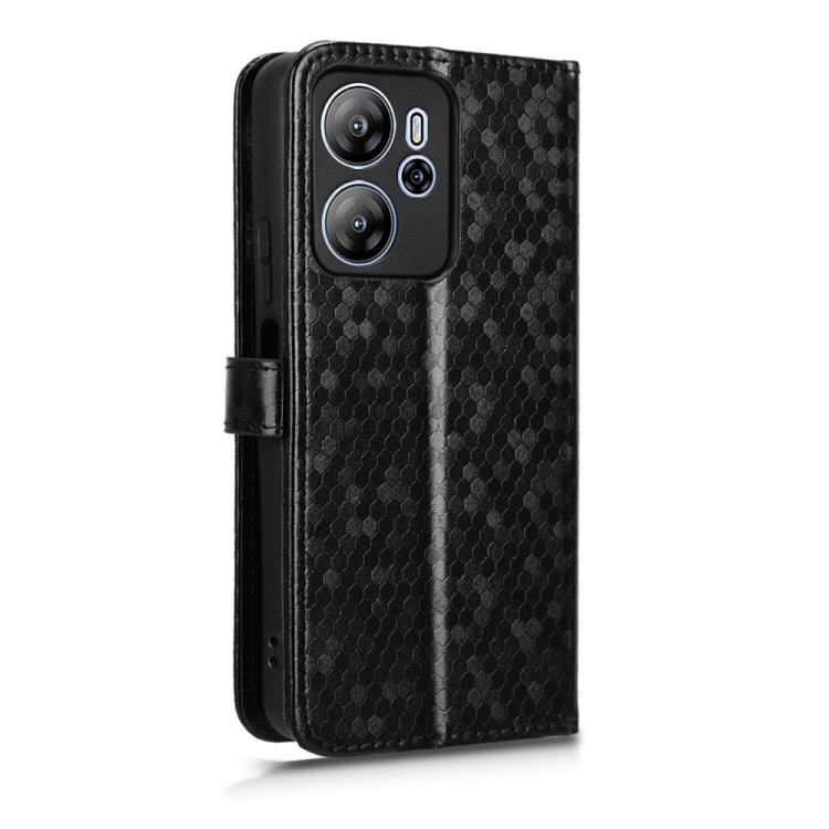 For Blackview Oscal Tiger 13 Honeycomb Dot Texture Leather Phone Case