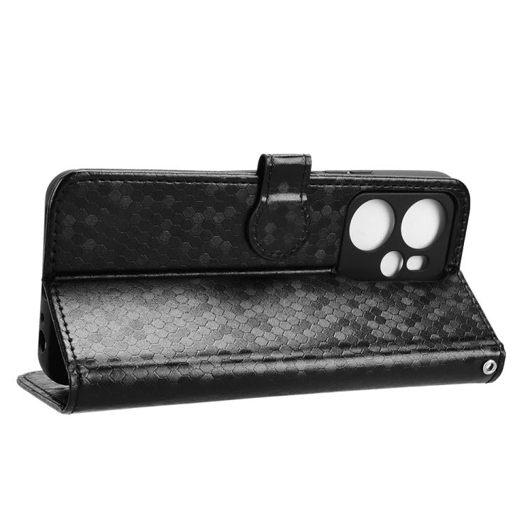 For Blackview Oscal Tiger 13 Honeycomb Dot Texture Leather Phone Case