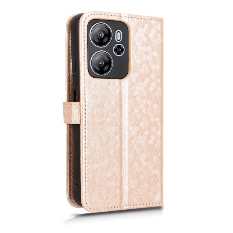 For Blackview Oscal Tiger 13 Honeycomb Dot Texture Leather Phone Case