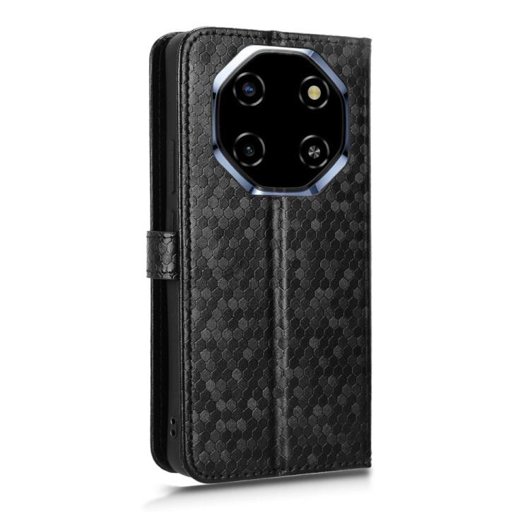 For Blackview SHARK 6 Honeycomb Dot Texture Leather Phone Case
