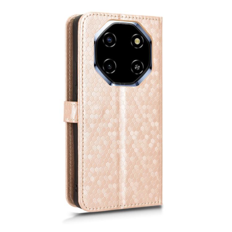 For Blackview SHARK 6 Honeycomb Dot Texture Leather Phone Case