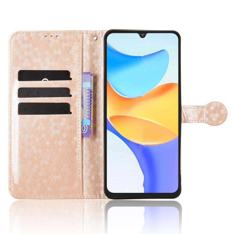 For Blackview SHARK 6 Honeycomb Dot Texture Leather Phone Case