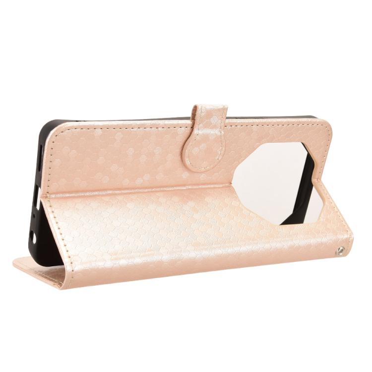 For Blackview SHARK 6 Honeycomb Dot Texture Leather Phone Case