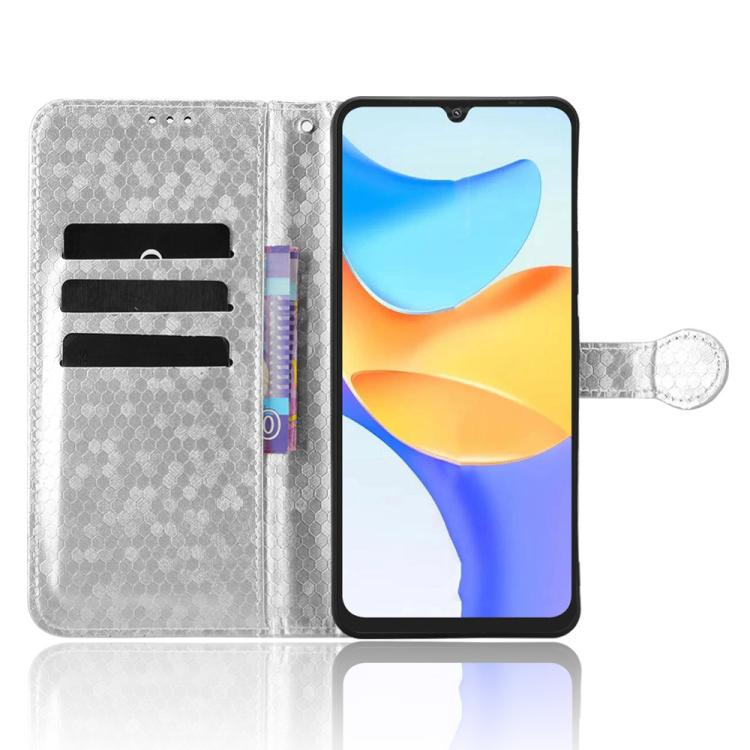 For Blackview SHARK 6 Honeycomb Dot Texture Leather Phone Case