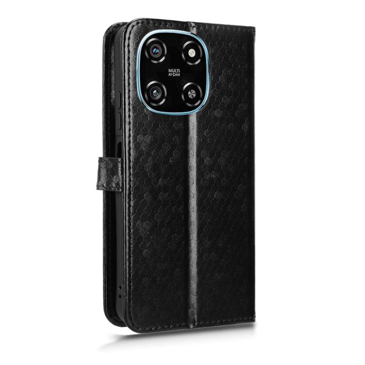 For Blackview COLOR 6 Honeycomb Dot Texture Leather Phone Case