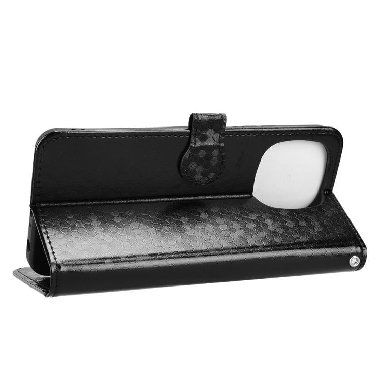 For Blackview COLOR 6 Honeycomb Dot Texture Leather Phone Case