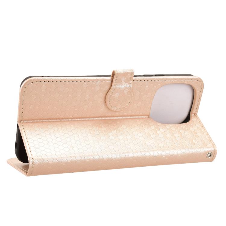 For Blackview COLOR 6 Honeycomb Dot Texture Leather Phone Case