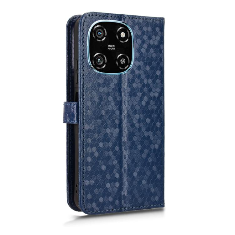 For Blackview COLOR 6 Honeycomb Dot Texture Leather Phone Case