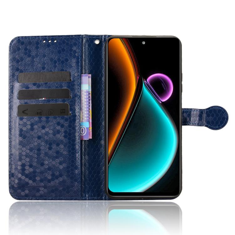 For Blackview COLOR 6 Honeycomb Dot Texture Leather Phone Case