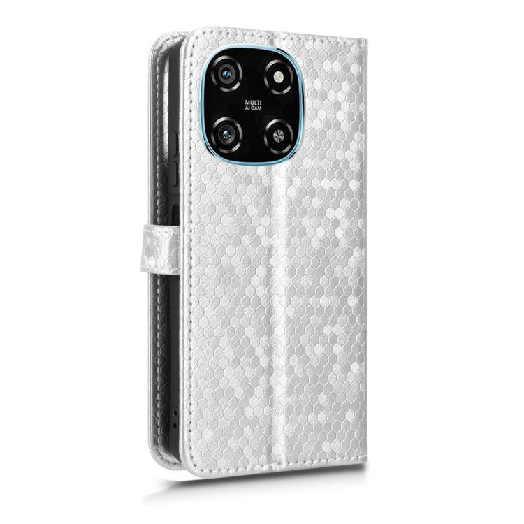 For Blackview COLOR 6 Honeycomb Dot Texture Leather Phone Case
