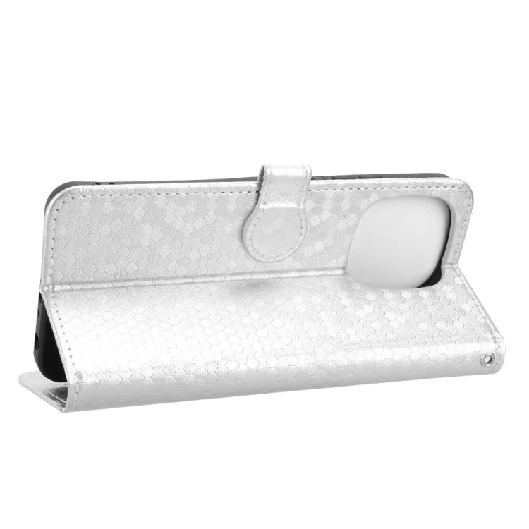 For Blackview COLOR 6 Honeycomb Dot Texture Leather Phone Case