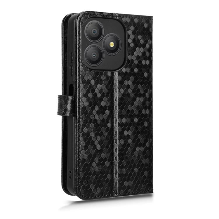 For Blackview WAVE 9C Honeycomb Dot Texture Leather Phone Case