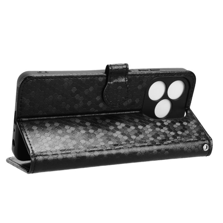 For Blackview WAVE 9C Honeycomb Dot Texture Leather Phone Case