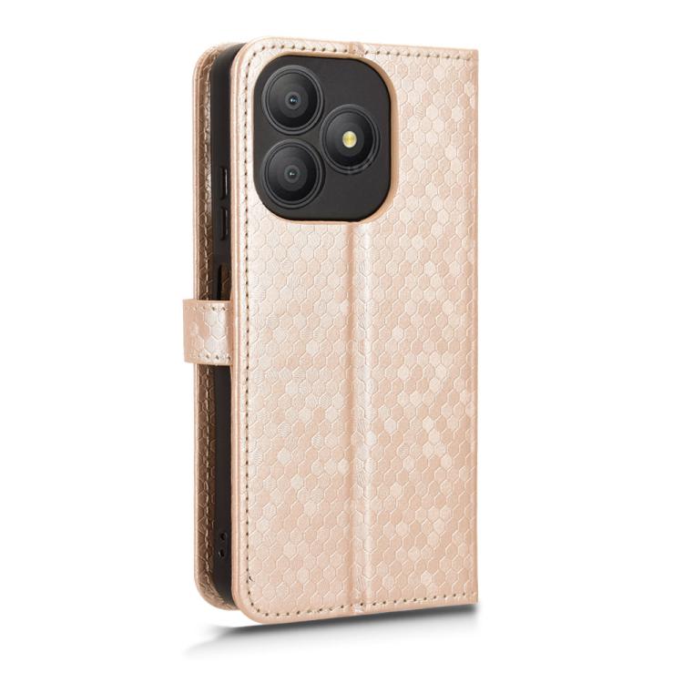 For Blackview WAVE 9C Honeycomb Dot Texture Leather Phone Case