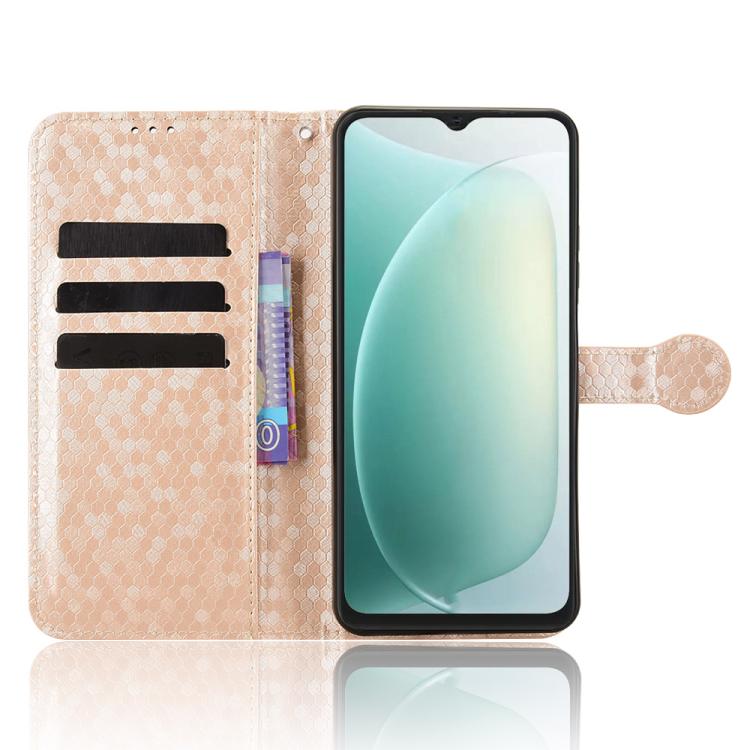 For Blackview WAVE 9C Honeycomb Dot Texture Leather Phone Case