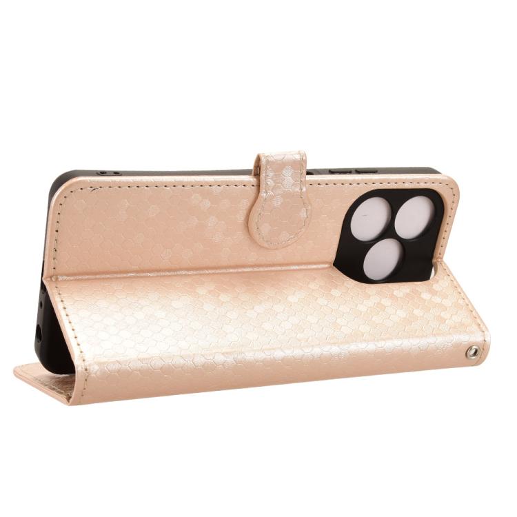 For Blackview WAVE 9C Honeycomb Dot Texture Leather Phone Case