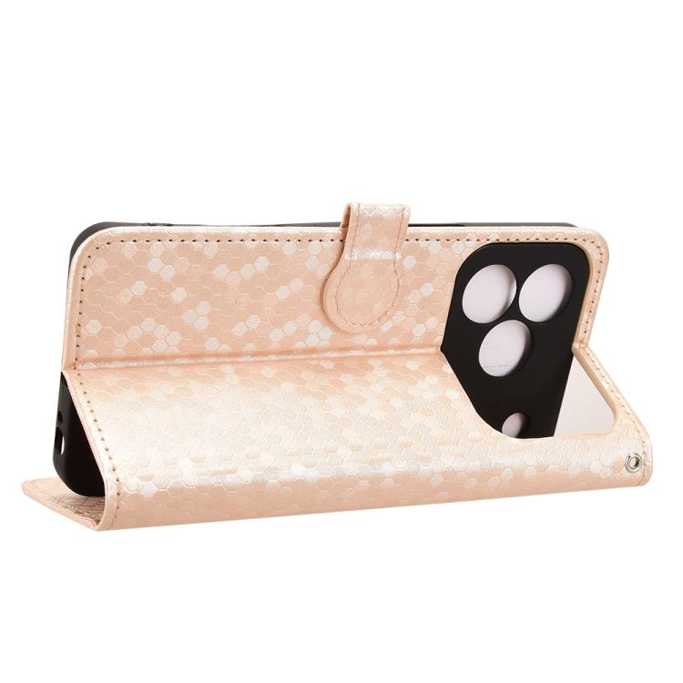 For Blackview WAVE 7C Honeycomb Dot Texture Leather Phone Case