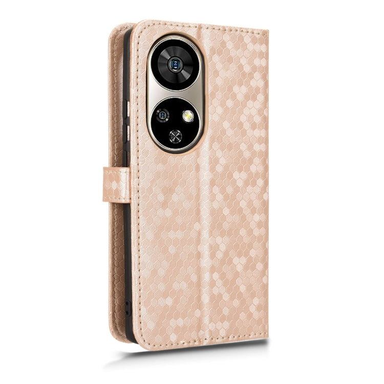 For Ulefone Note 17 Pro Honeycomb Dot Texture Leather Phone Case