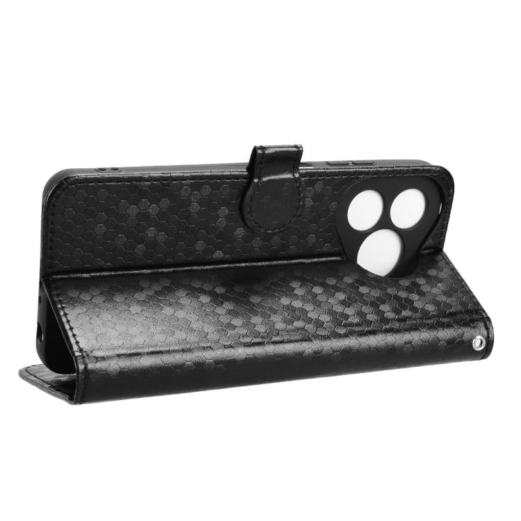 For Ulefone Note 19 Honeycomb Dot Texture Leather Phone Case