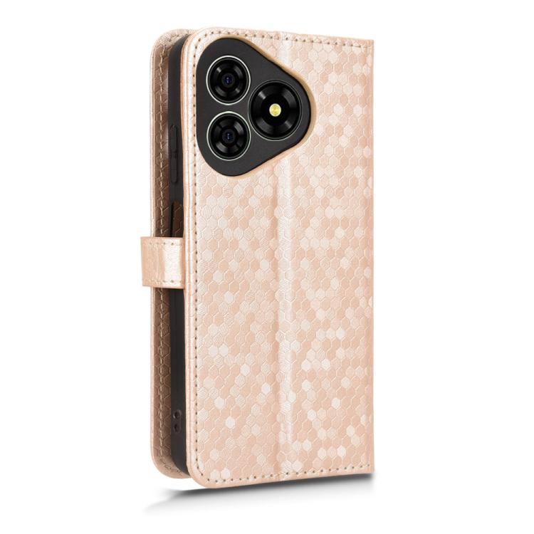 For Ulefone Note 19 Honeycomb Dot Texture Leather Phone Case