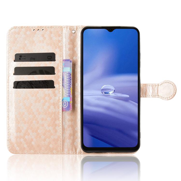 For Ulefone Note 19 Honeycomb Dot Texture Leather Phone Case