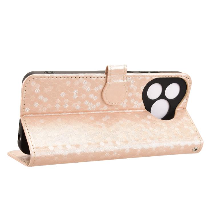 For Ulefone Note 19 Honeycomb Dot Texture Leather Phone Case