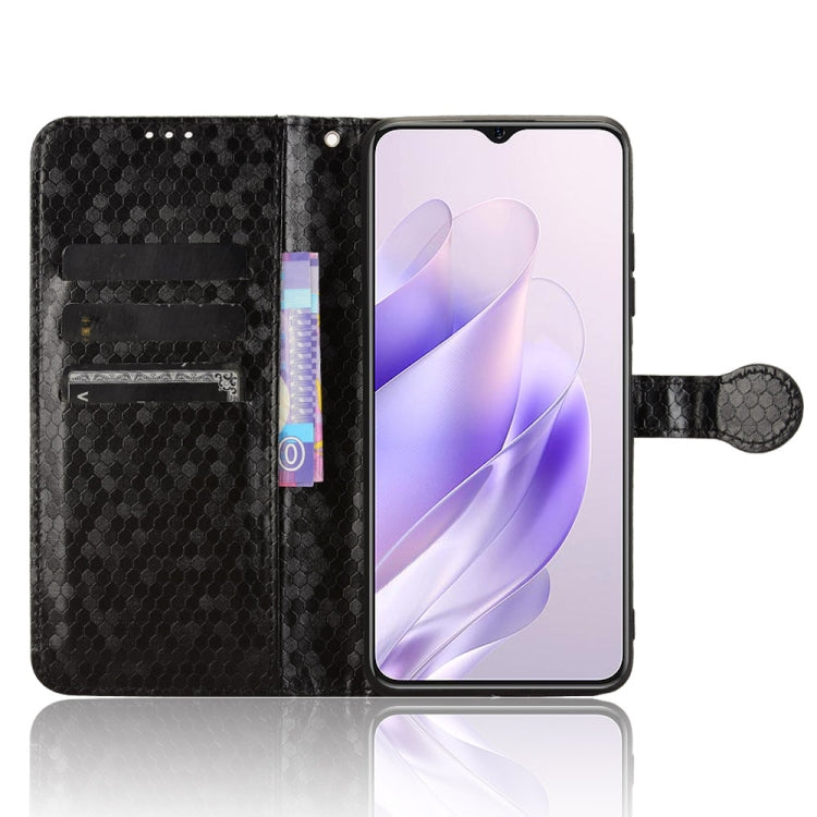 For Oukitel C37 Honeycomb Dot Texture Leather Phone Case