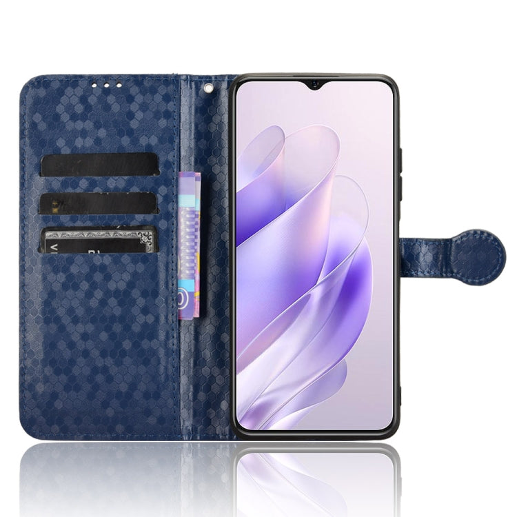 For Oukitel C37 Honeycomb Dot Texture Leather Phone Case
