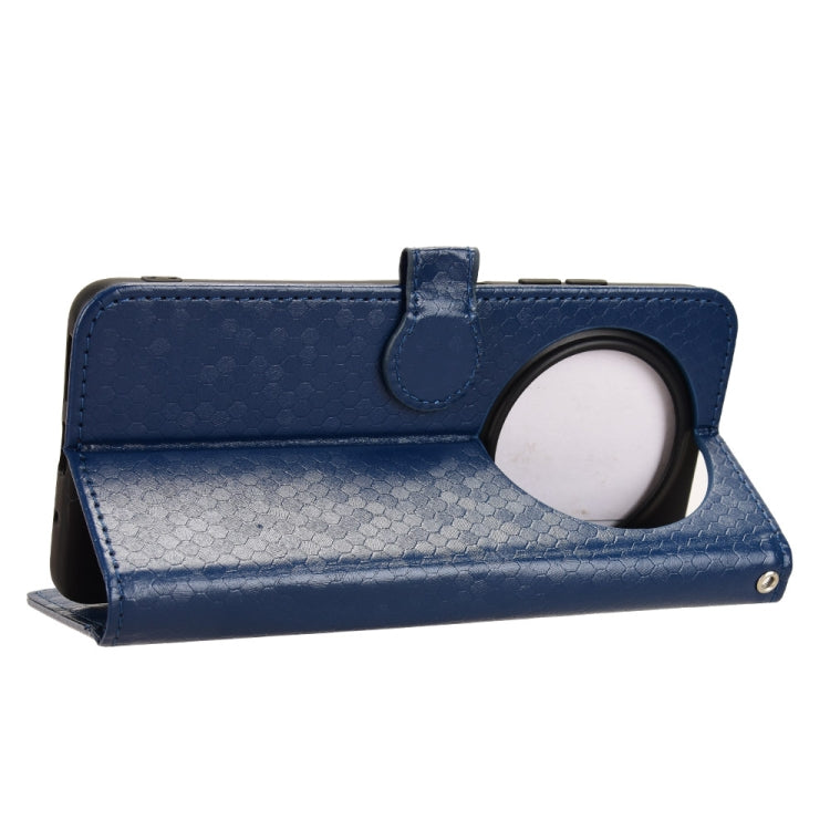 For Oukitel C37 Honeycomb Dot Texture Leather Phone Case