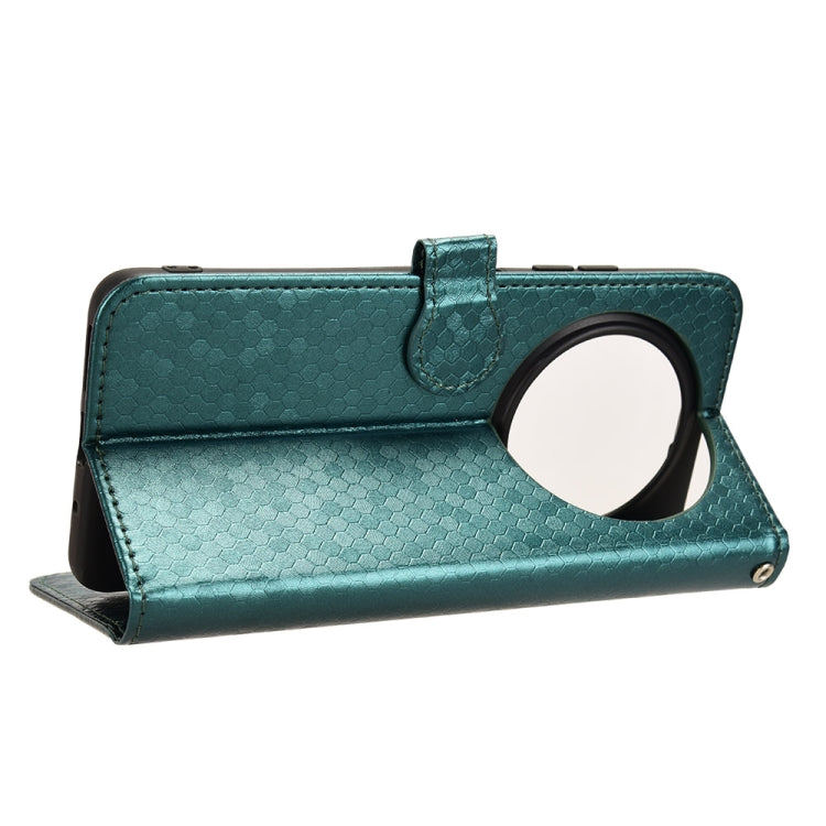 For Oukitel C37 Honeycomb Dot Texture Leather Phone Case