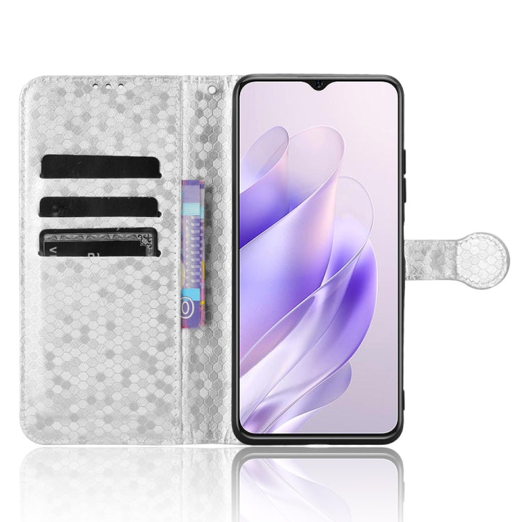 For Oukitel C37 Honeycomb Dot Texture Leather Phone Case