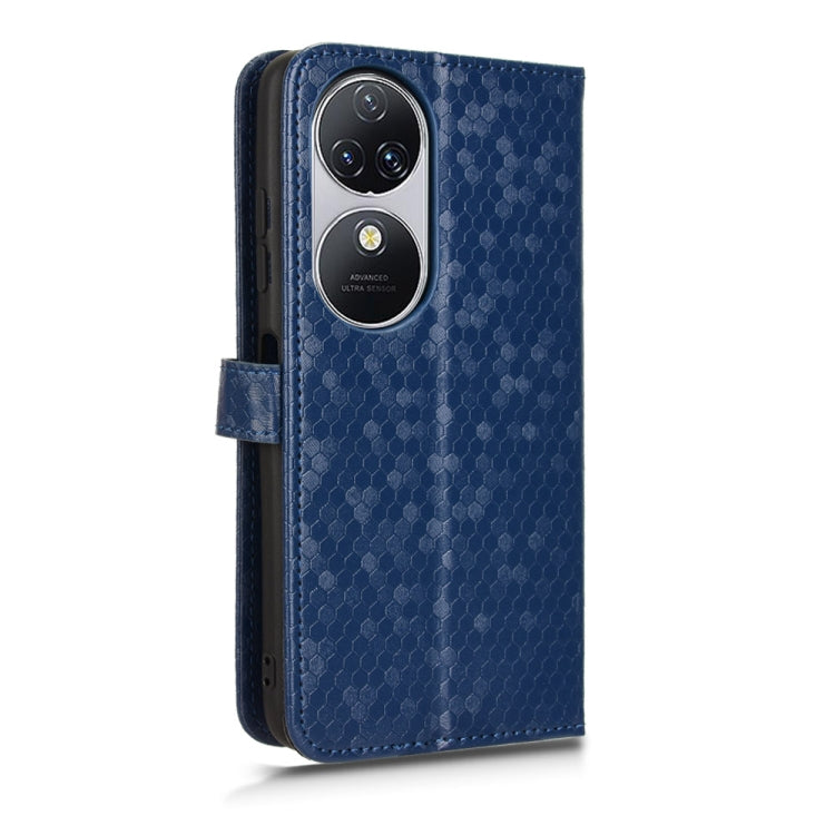 For Oukitel C38 Honeycomb Dot Texture Leather Phone Case