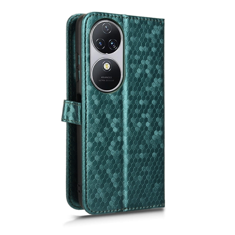 For Oukitel C38 Honeycomb Dot Texture Leather Phone Case