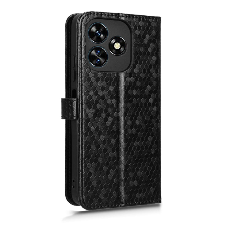 For Oukitel C51 Honeycomb Dot Texture Leather Phone Case