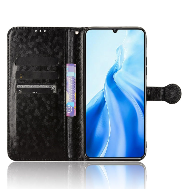 For Oukitel C51 Honeycomb Dot Texture Leather Phone Case