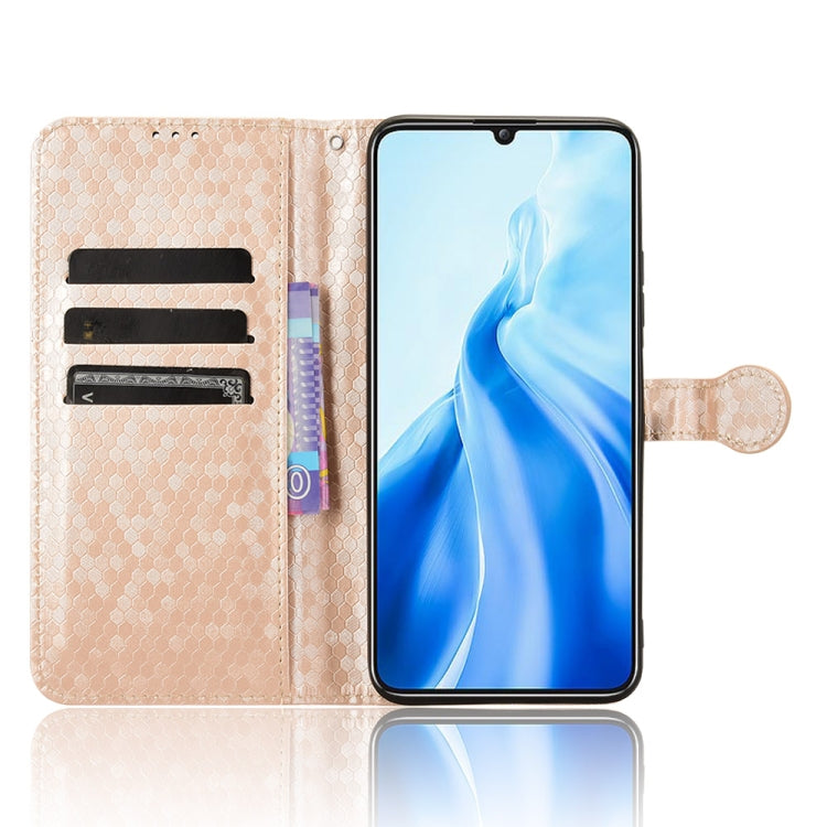 For Oukitel C51 Honeycomb Dot Texture Leather Phone Case