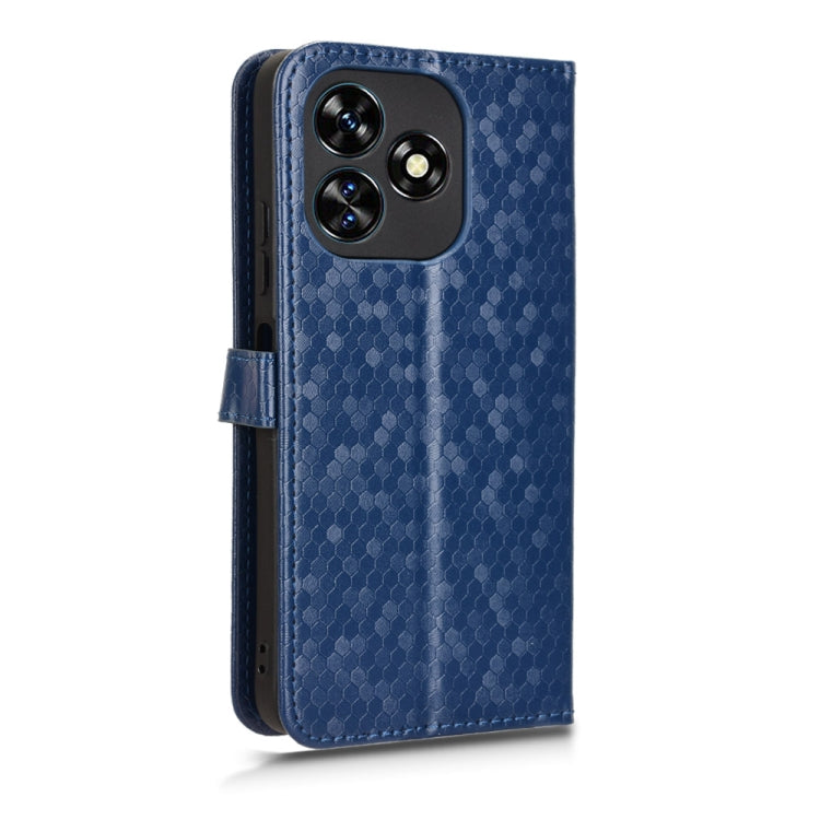 For Oukitel C51 Honeycomb Dot Texture Leather Phone Case