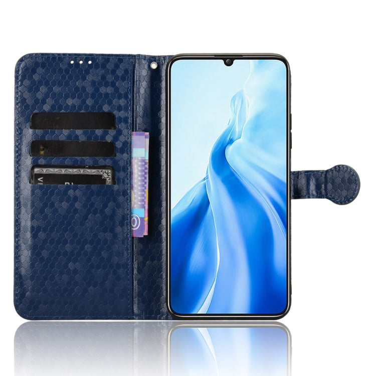 For Oukitel C51 Honeycomb Dot Texture Leather Phone Case