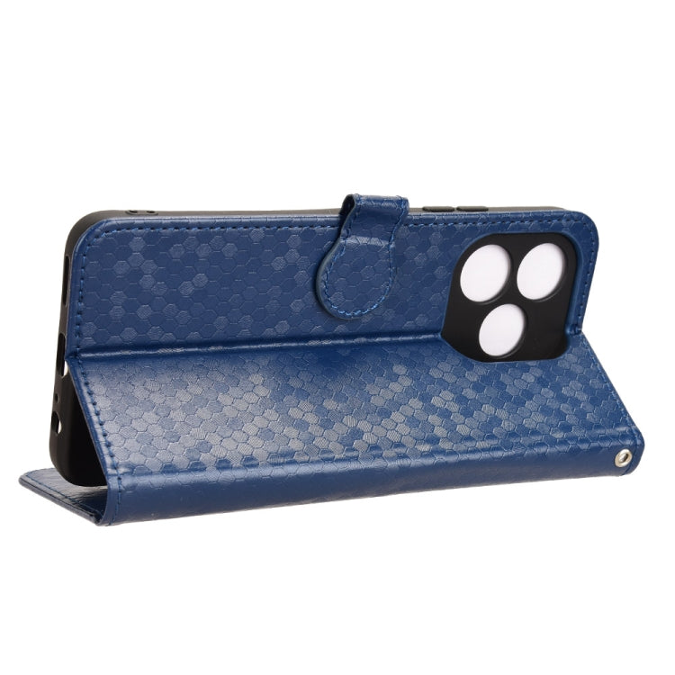 For Oukitel C51 Honeycomb Dot Texture Leather Phone Case