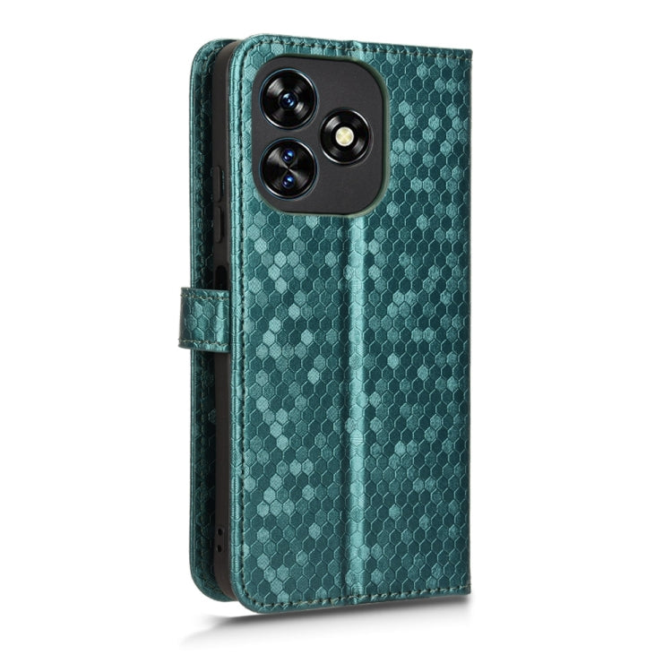 For Oukitel C51 Honeycomb Dot Texture Leather Phone Case