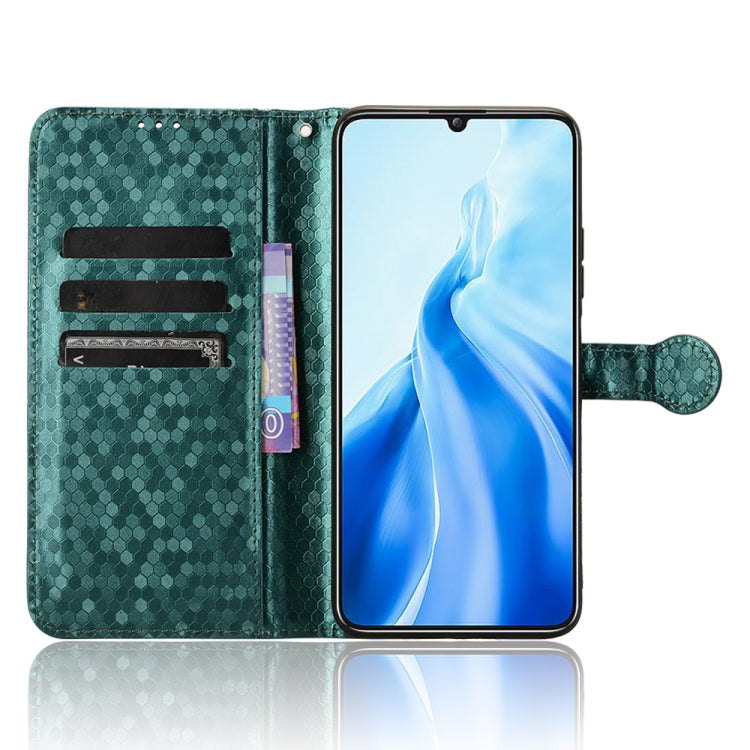 For Oukitel C51 Honeycomb Dot Texture Leather Phone Case