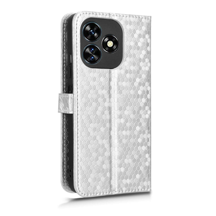 For Oukitel C51 Honeycomb Dot Texture Leather Phone Case