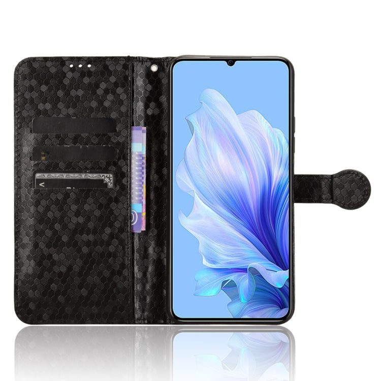 For Oukitel C50 Honeycomb Dot Texture Leather Phone Case