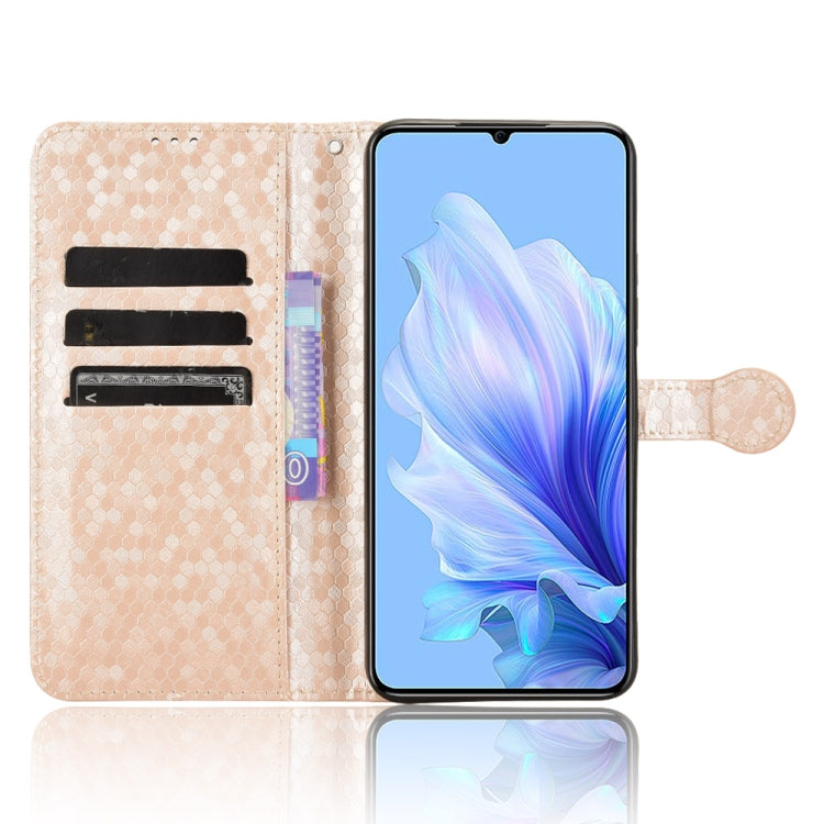 For Oukitel C50 Honeycomb Dot Texture Leather Phone Case