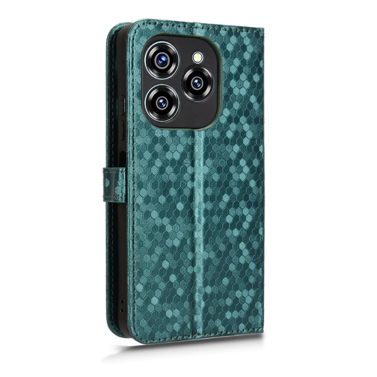 For Oukitel C50 Honeycomb Dot Texture Leather Phone Case